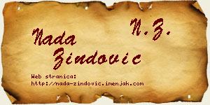 Nada Zindović vizit kartica